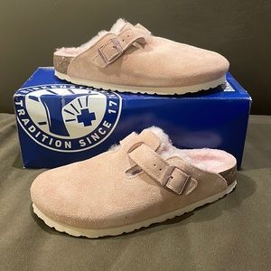 Birkenstock Boston Shearling Light Rose